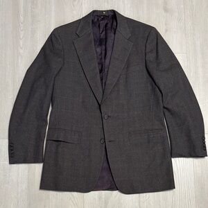 Mens 42R Hickey Freeman Dark Gray Blazer Sports Coat Jacket NWOT